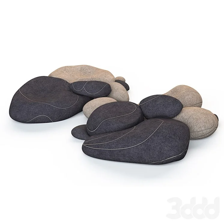 Floor cushions stones Chairs SMARIN